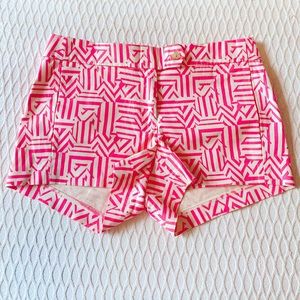 J Crew Neon Aztec Pattern Short Sz 2